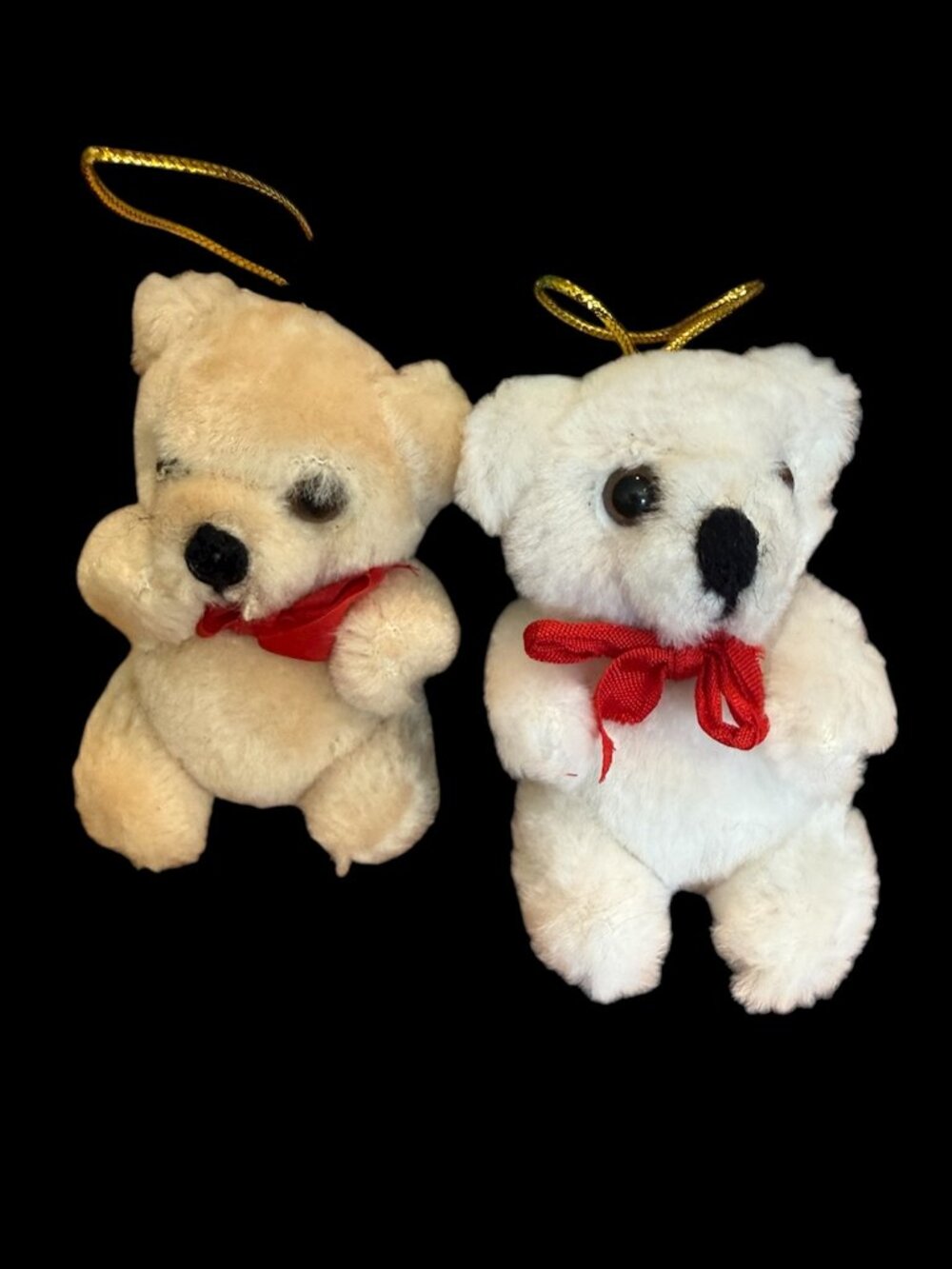 Vintage 1980's Teddy Bear Ornaments - Set of 14